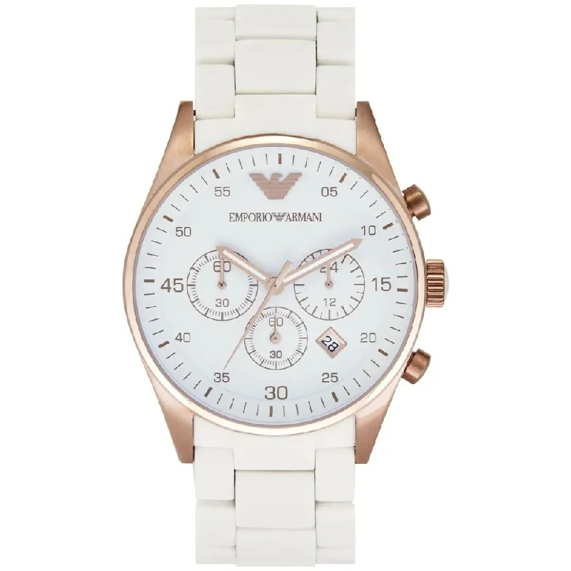 Emporio Armani AR5920 Ladies Sportivo Watch White