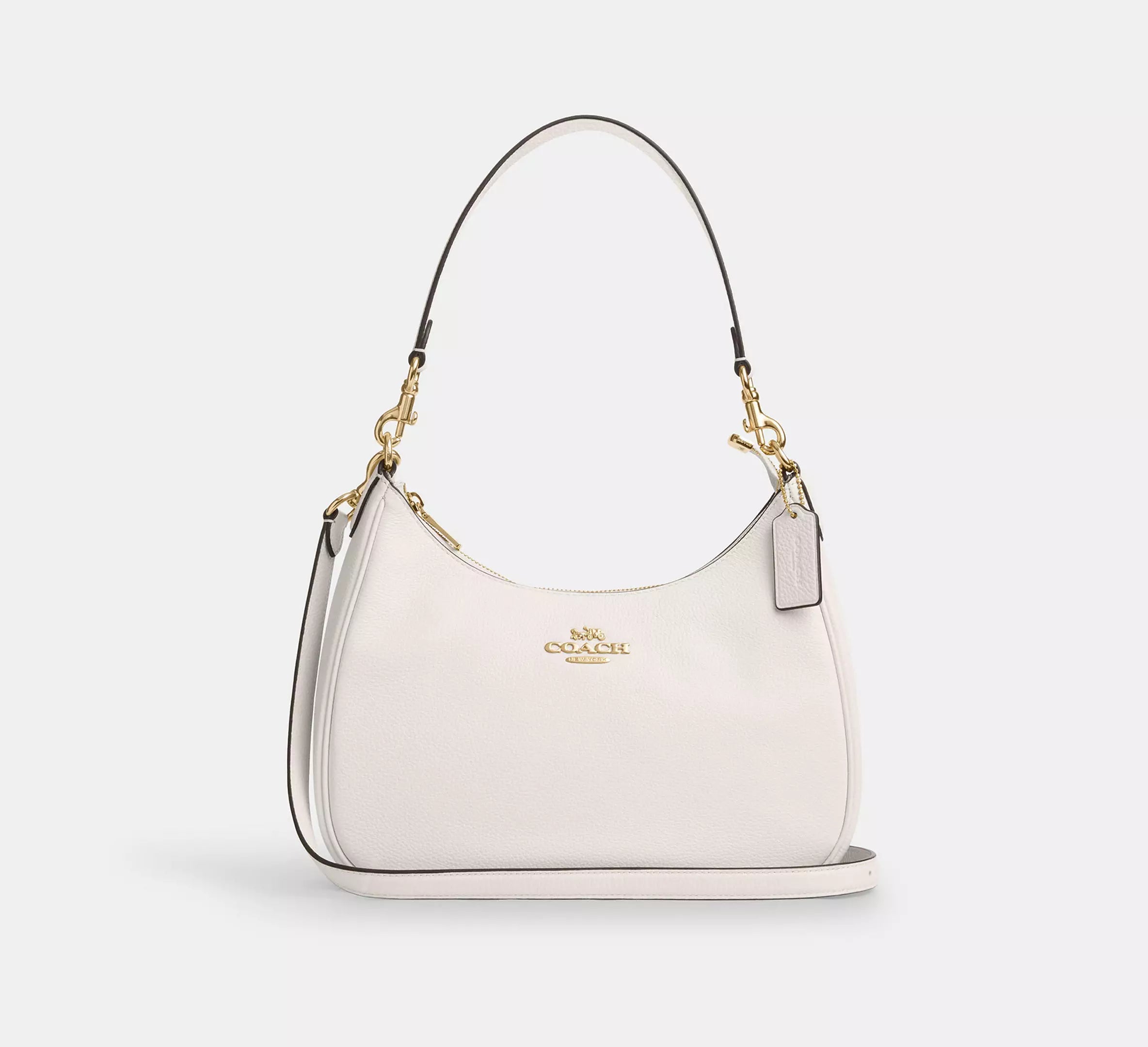 pebbled leather/Gold/Chalk