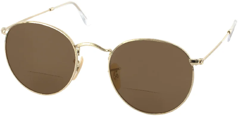 Ray-Ban 3447 Round Metal Bifocal Reading Sunglasses
