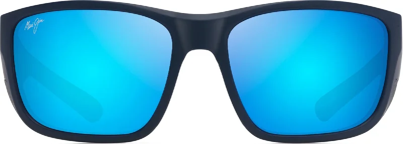 Matte Dark Navy With Black Rubber/Blue Hawaii Lens
