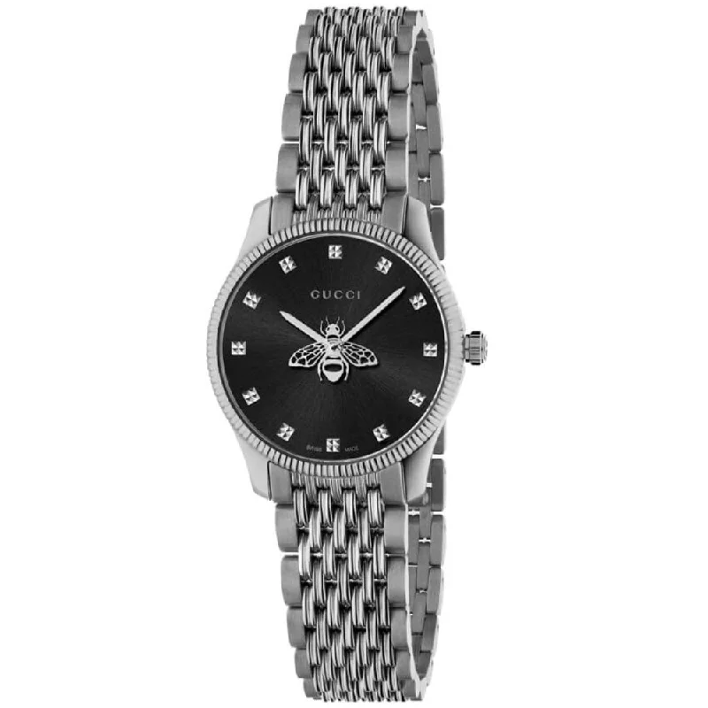 Gucci YA1265020 G-Timeless Black Dial with Bee Ladies Watch
