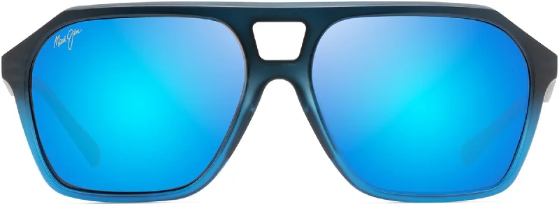 Matte Black Fade To Blue w/Blue Hawaii Lens