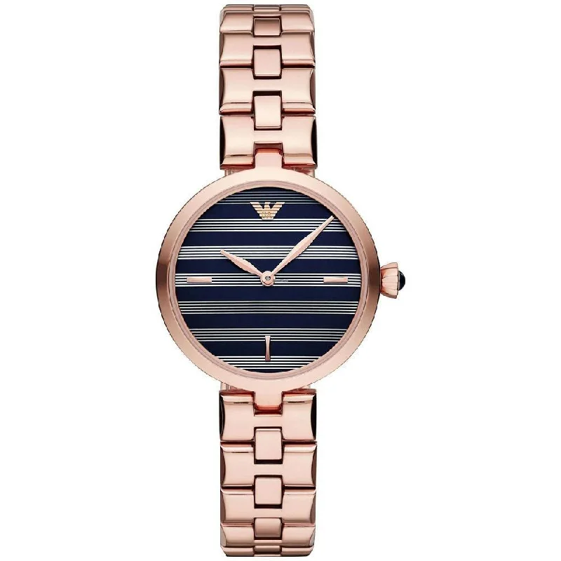 Emporio Armani AR11220 Rose Gold Steel 316 L Analog Quartz Women's Watch