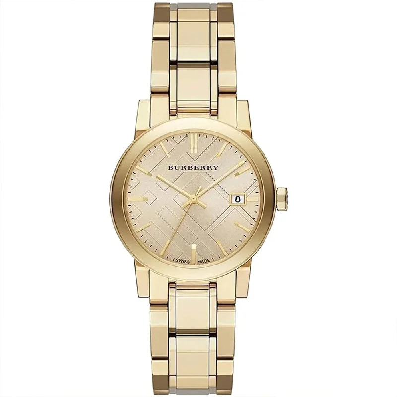Burberry BU9134 Ladies Watch The City 34mm Champagne Gold