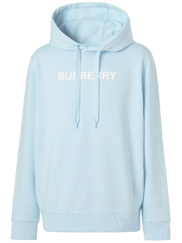 Burberry Ansdell Logo Hooded Sweatshirt Blue