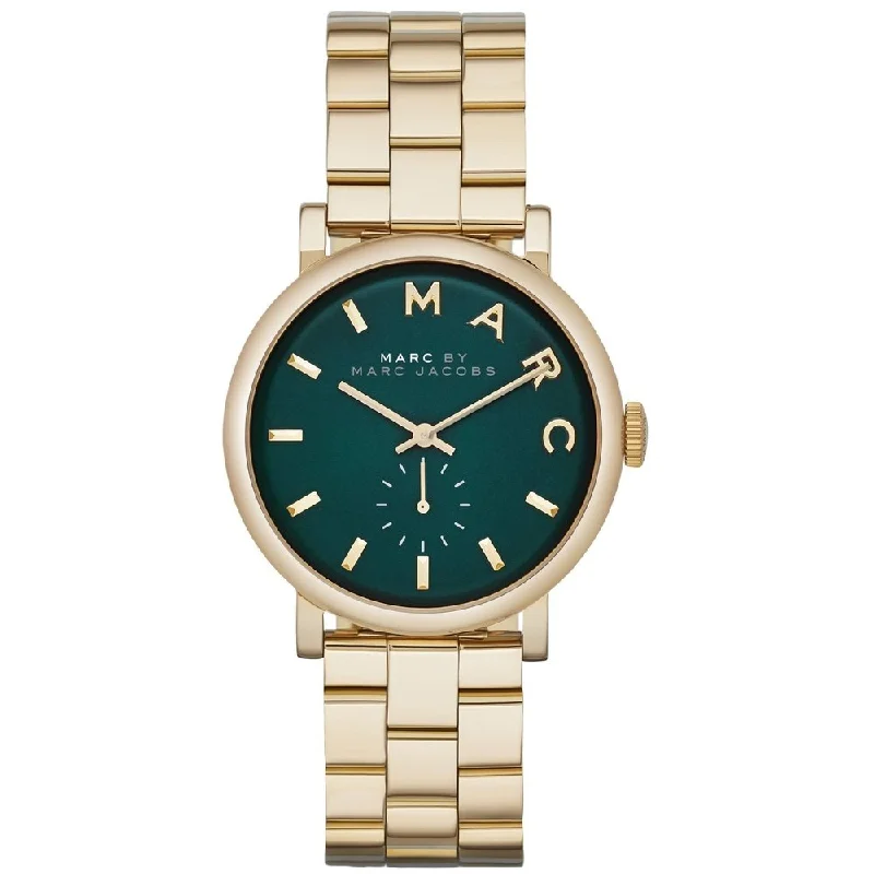 Marc Jacobs MBM3245 Baker Gold Green Dial Ladies Watch