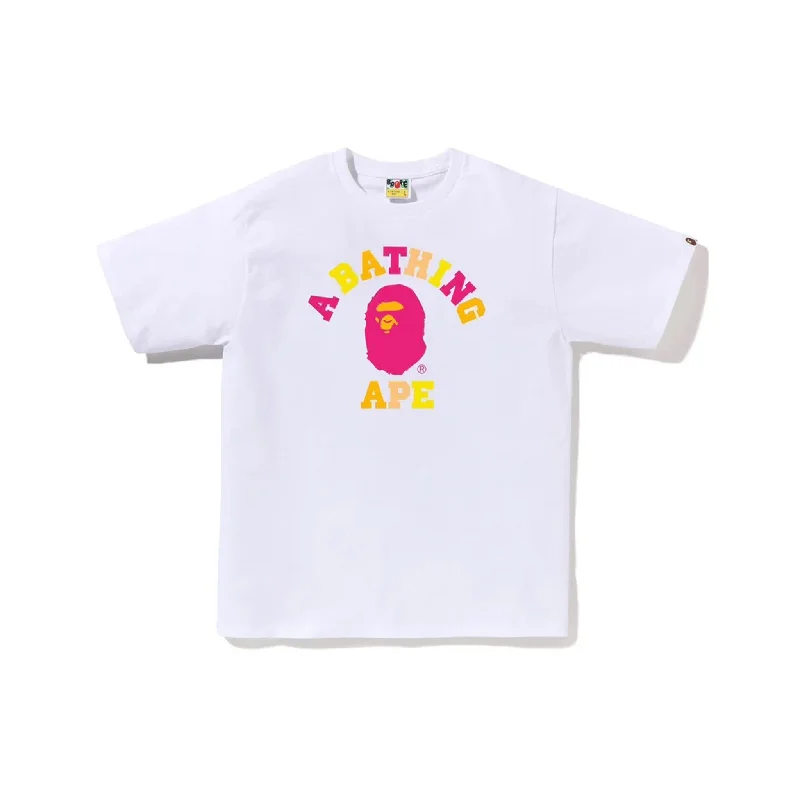 Bape Colors College Tee White