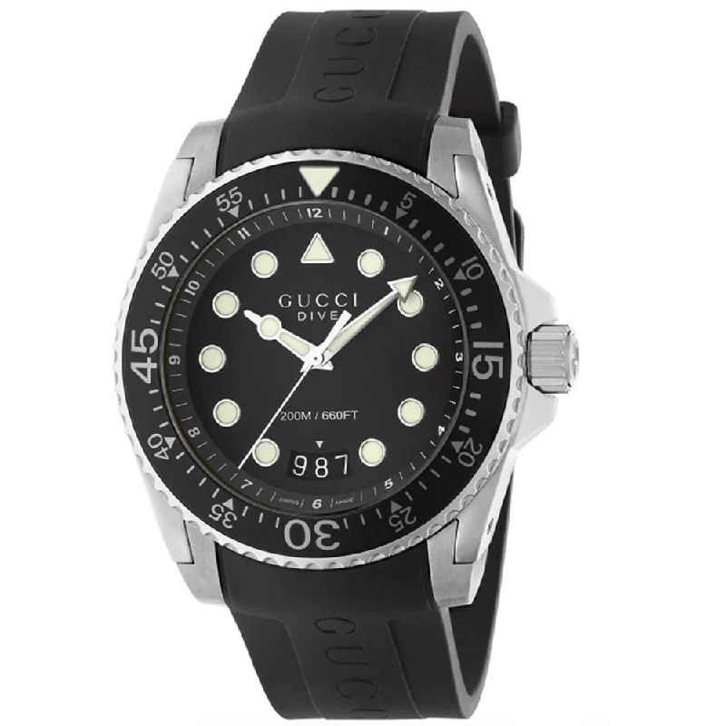 Gucci YA136204B Dive Black Men's Watch
