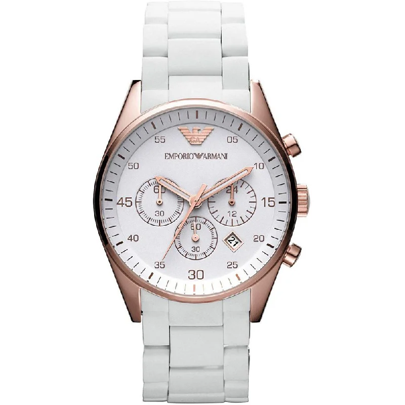 Emporio Armani AR5919 Men's Sportivo Watch White