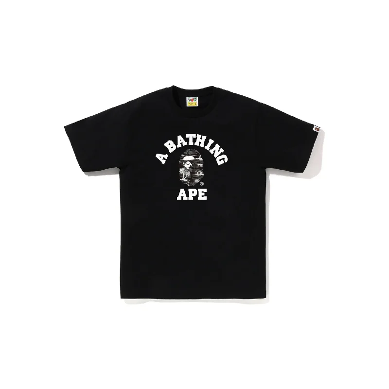 Bape Palm Tree Camo College Tee Black