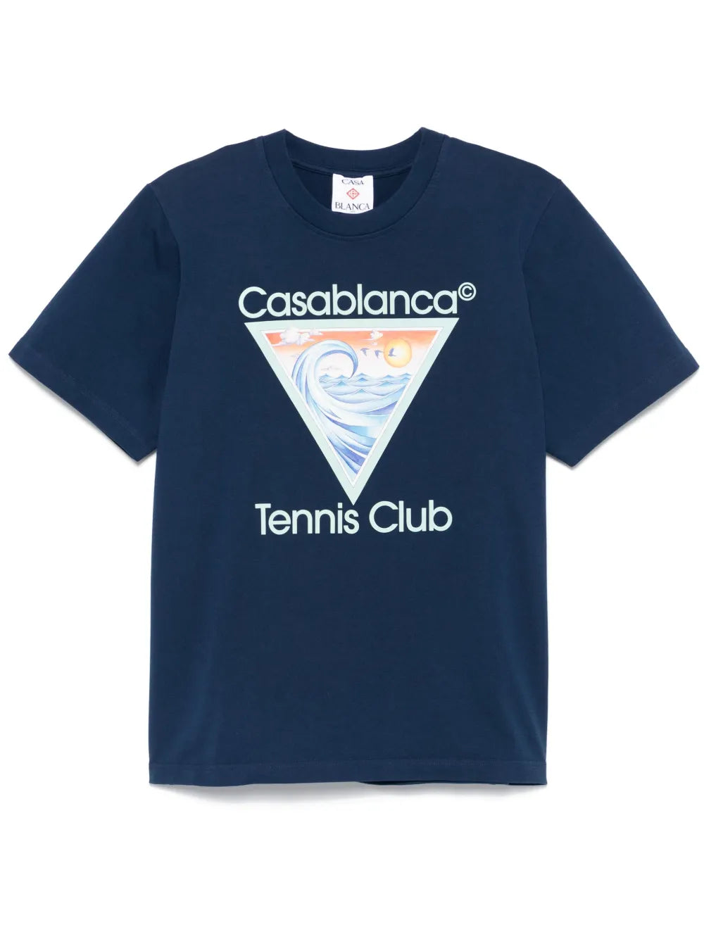 Casablanca Tennis Club Icon T-Shirt Navy Blue