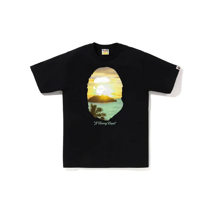 BAPE A Rising Bape Photo Tee Black