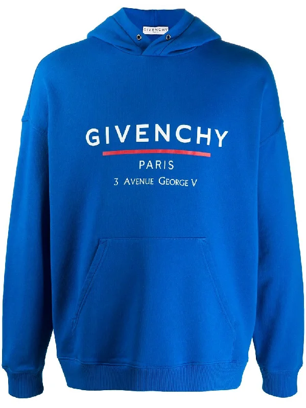 Givenchy Address Hooded Sweatshirt Ocean Blue