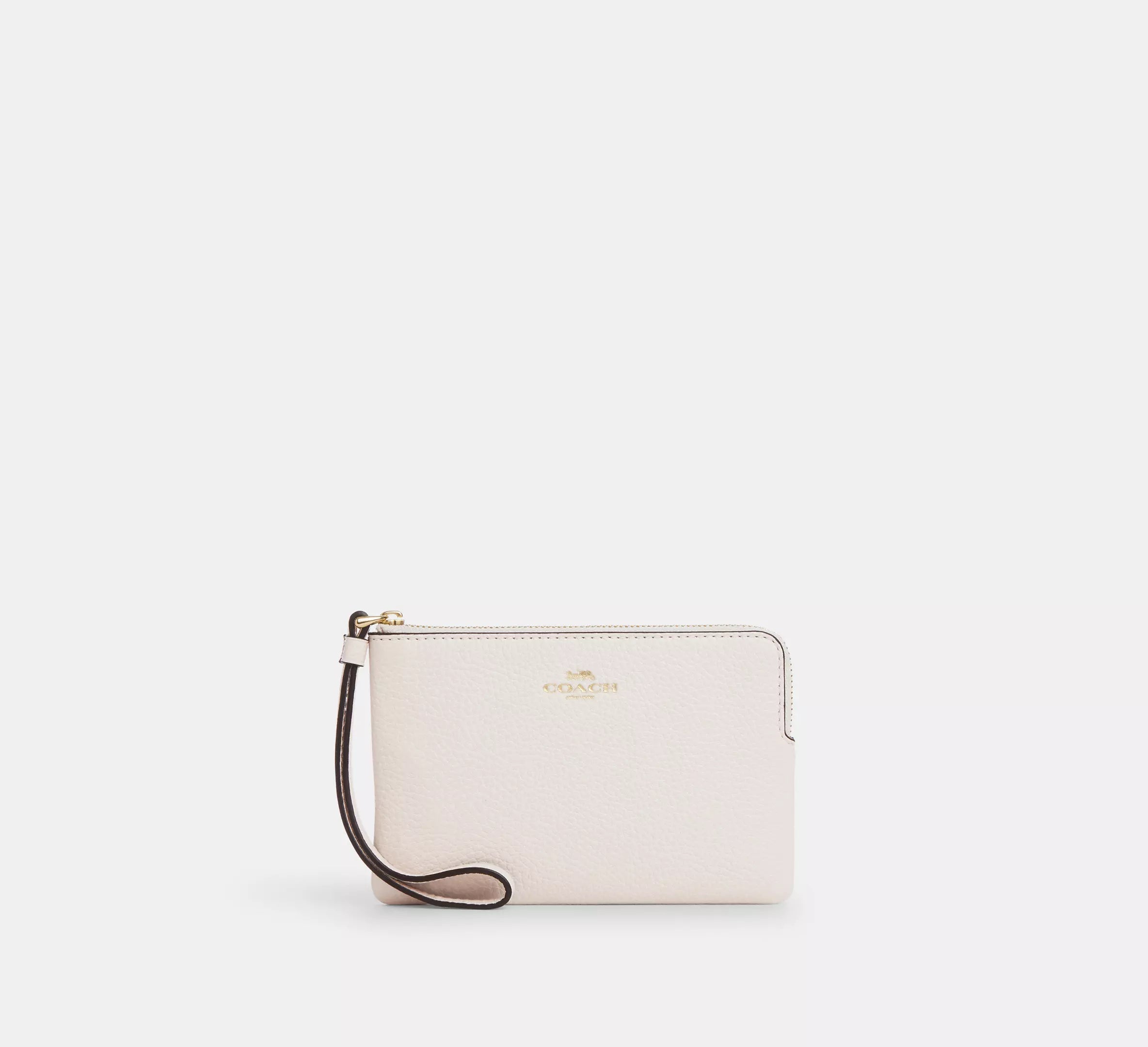 pebbled leather/Gold/Chalk