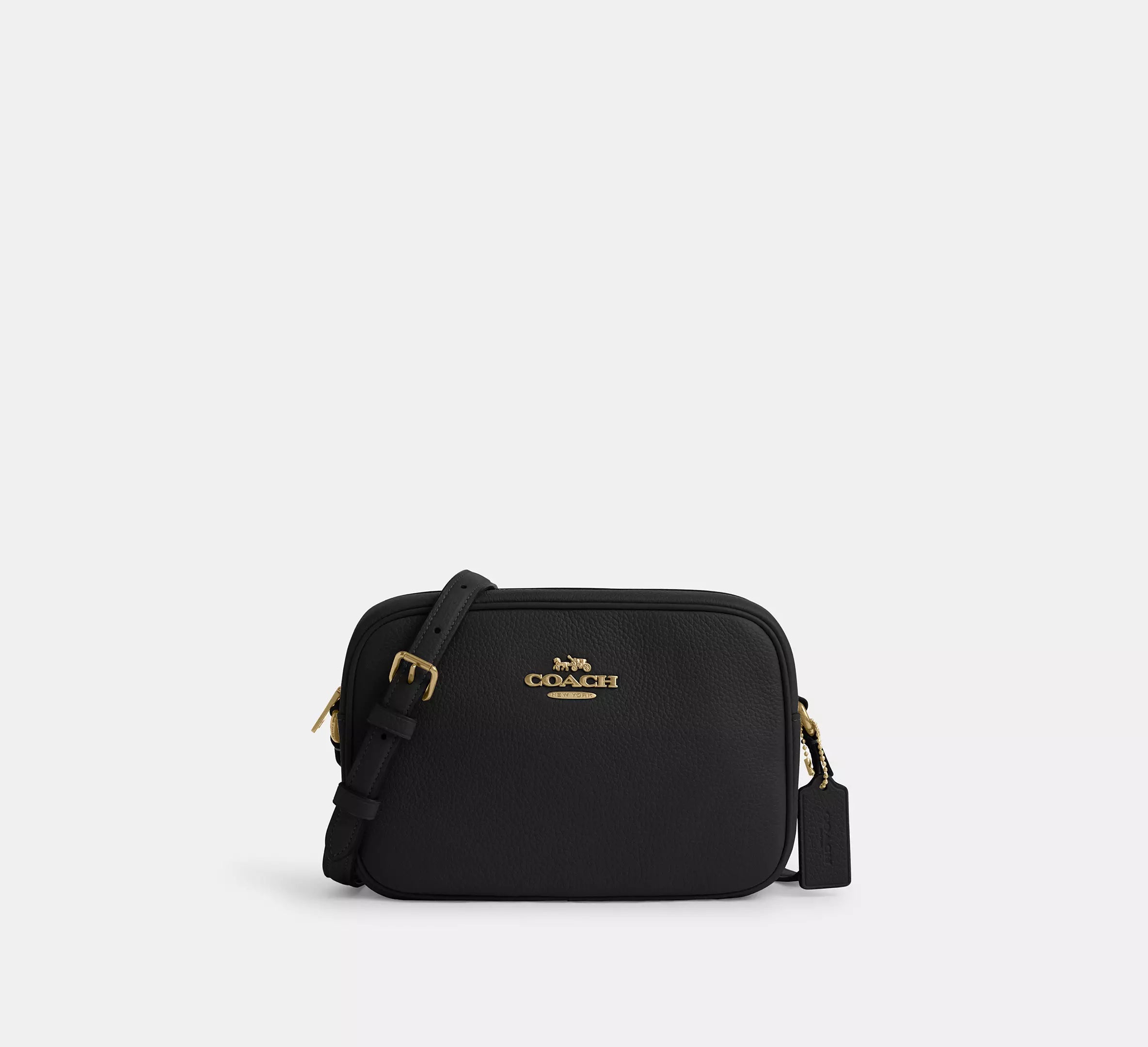 pebbled leather/Gold/Black