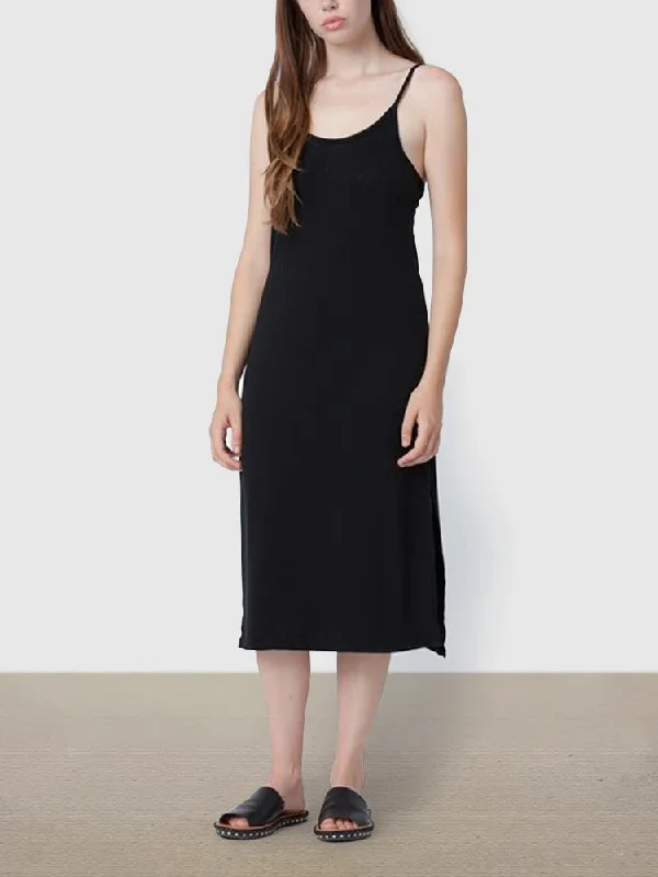 Modal Solid Sleepwear Soft Lounge Slip Dress