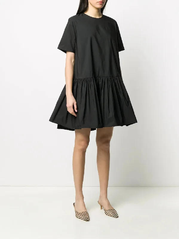 Valentino Garavani A-Line Short-Sleeved Pleated Dress