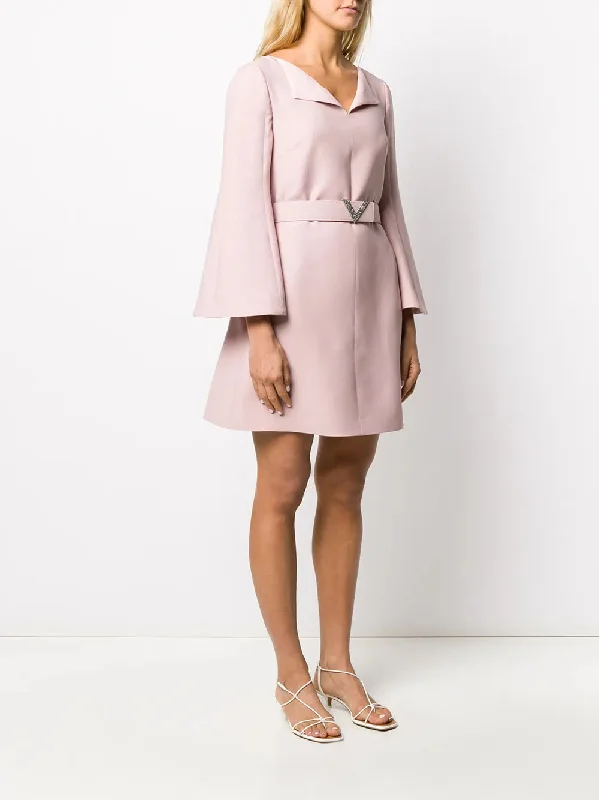 Valentino Garavani V-Gold Belted Minidress