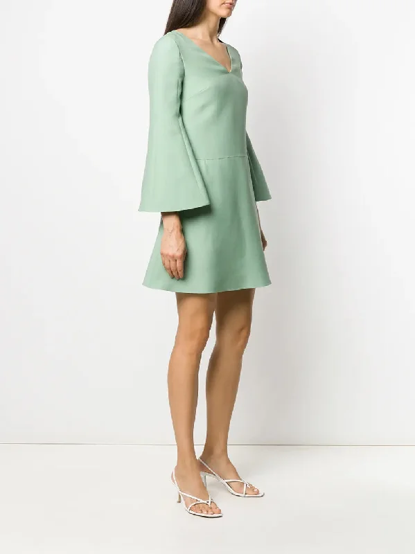 Valentino Garavani V-Neck Shift Short Dress