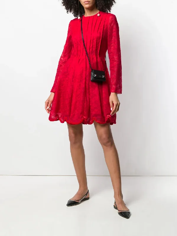 Valentino Garavani Floral Lace Skater Dress