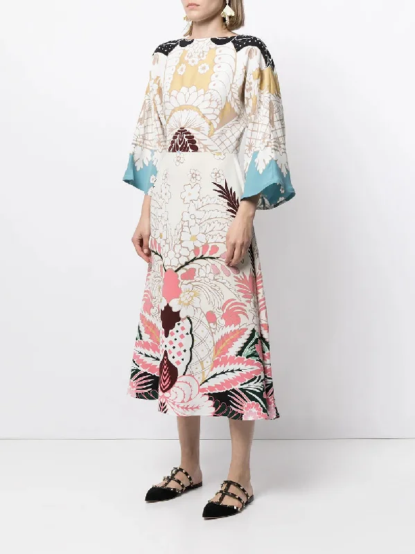 Valentino Garavani Cady Printed Dress